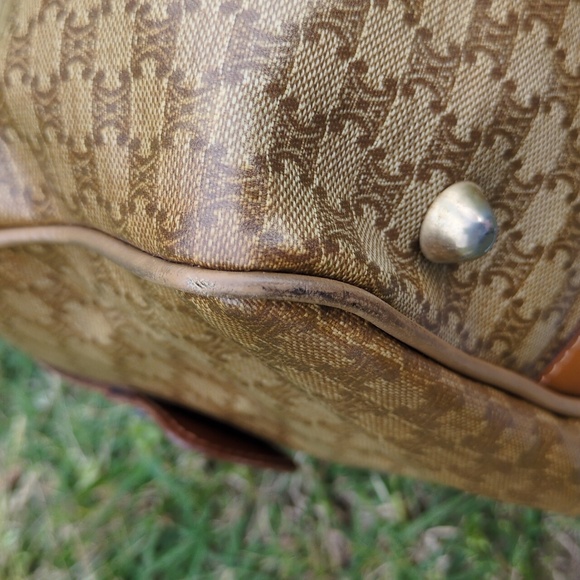 Celine GUC Macadam Coated Canvas Boston Bag CALLOUTS - Picture 11 of 17